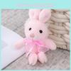 Entzückendes Spitzenhasen-Stofftier Weiches und flauschiges Plüschtier Puppe Schlüsselanhänger