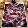 Flannel BlanketAustria Football Warm Soft Throw Blanket for Indoor Sofa Bed Living Room Use