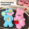 Kawaii Cartoon Plush Animal Doll Pendant Keychain Backpack Hangings Pendant Decoration Cartoon Plush Stuffed Doll Toy Gift