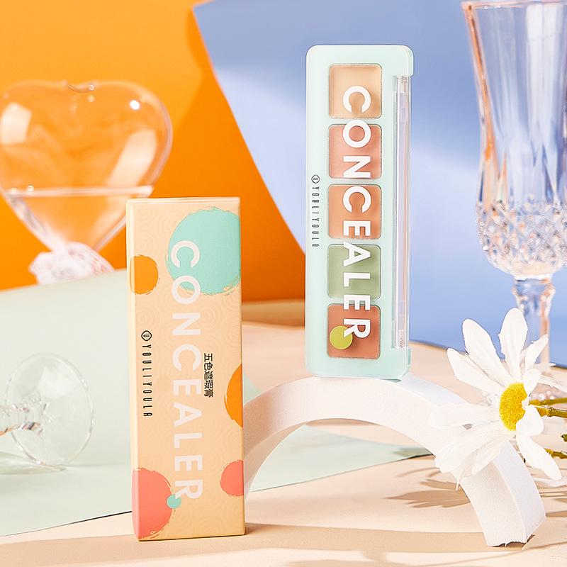 

Юли Юла Пятицветный консилер: Маскирует темные круги, пигментные пятна, акне, покраснения, контурирует, подчеркивает тон кожи. зелёный