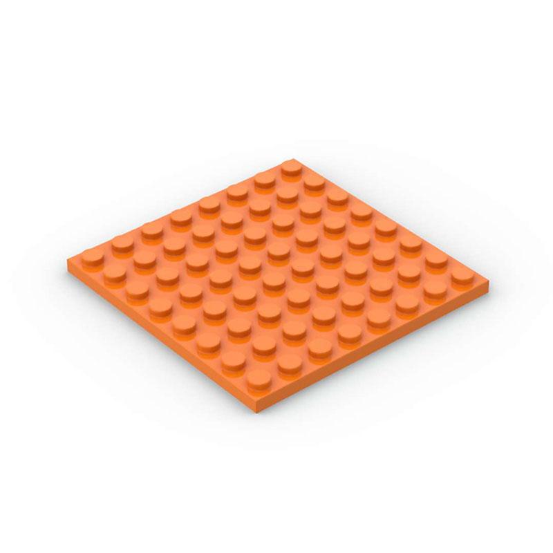 50pcs DIY Building Blocks  8x8 Dot 12Color Educational Creative Toys for Children Size Compatible With 41539 Thin Figures Bricks