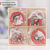 Creative Wooden Christmas Ornaments: Small Reindeer Tree Pendants with Exquisite Painted Box