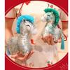 Tassel Tail Horse Plush Doll PP Cotton Filling Pony Decor Cute New Year Mascot Decor  Office Decor