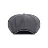 VARZAR Logo Easy Fit Newsboy Cap Gray