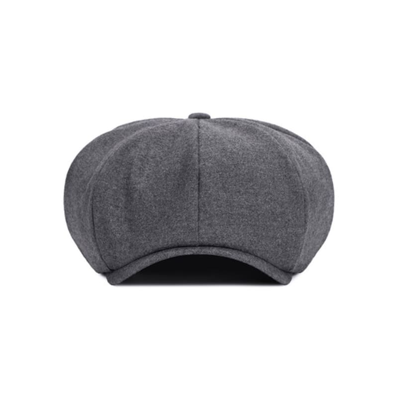 VARZAR Logo Easy Fit Newsboy Cap Gray
