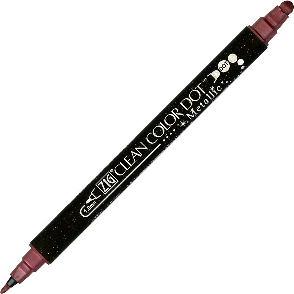 Kuretake ZIG Clean Color Dot Metallic 6-Color Water-Based Pen Set TC-8100/6V
