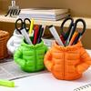 Puffy Jacket Design Cartoon Puffer Pen Holder, Cute Desk Organizer, Novelty Marker Storage Container Pencil for Markers Stationery And Desktop