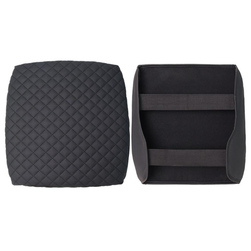 Upgrades Leather Center Console Cover Armrest Protector Square Armrest Cover Excellent Fit for Pickup 1500 2018-2026