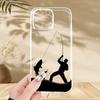 Fishing pattern phone case suitable for iPhone 17 16 15 14 13 12 11 Pro/Max/Plus anti drop and shockproof back cover