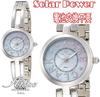 ANNE CLARK Women's Solar Watch - No Battery Replacement Needed - Skin-Friendly All-Stainless Material - Natural Shell Dial - Silver Color - Includes S