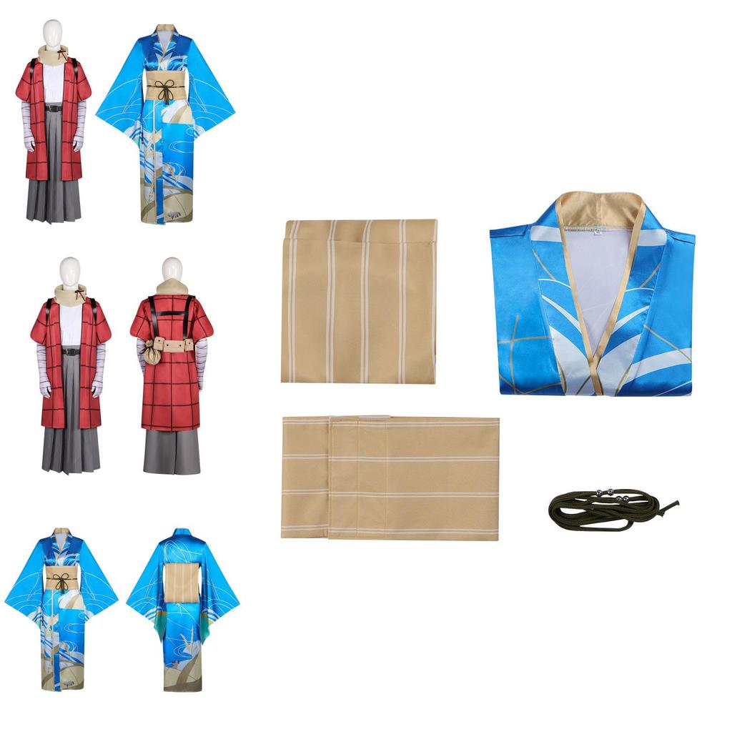 20 Seiki Denki Mokuroku Cosplay Costume For Sakamoto Kihachi And Inako With Polyester Fabric For Anime Fans