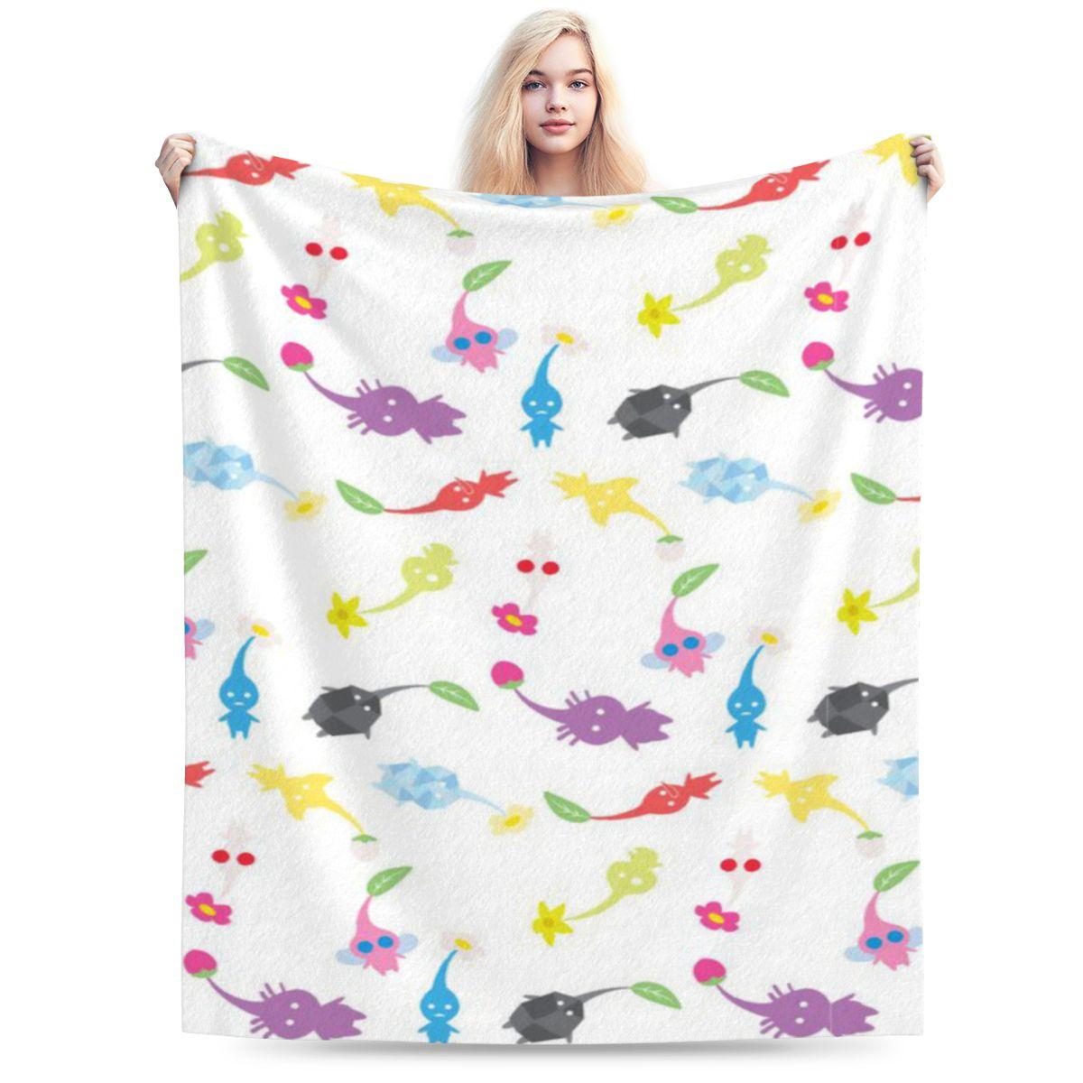 

Pikmin Pattern Personalized Warm Decorate Home An UltraSoft Micro Fleece Blanket 75x100cm 30x40in