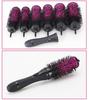 6pcs/set Rolling Hair Comb Removable Heat Conduction Rolling Brush Round Barrel Blowing Curling DIY Hairdressing Styling Tools