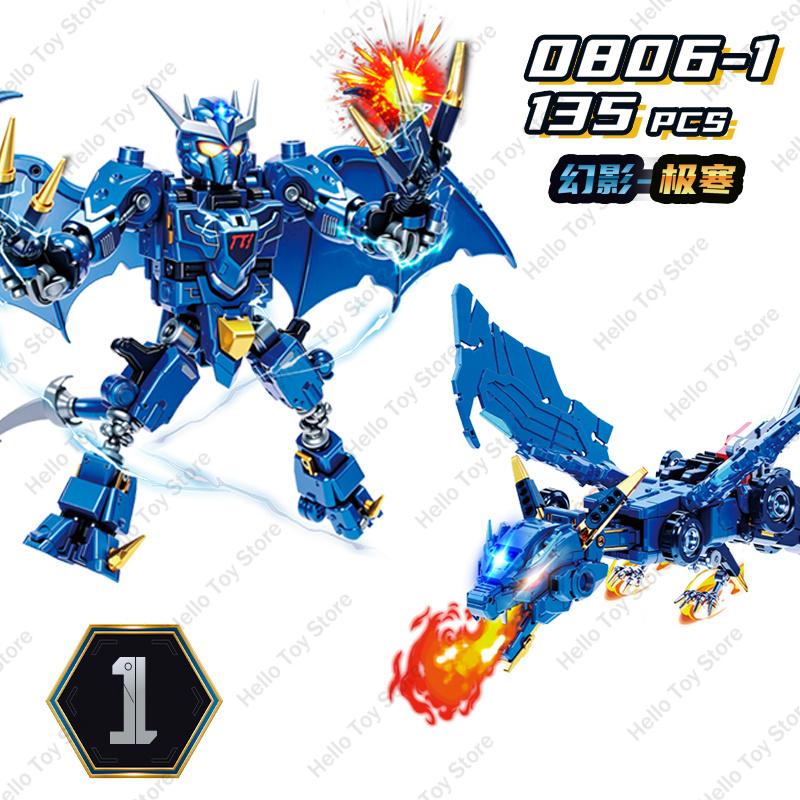 

2025 Lloyd Ninja Dragon Mecha Armor Model Action Figure Building Blocks Classic Ninja War Cartoon Anime Bricks Kids Toys Gifts