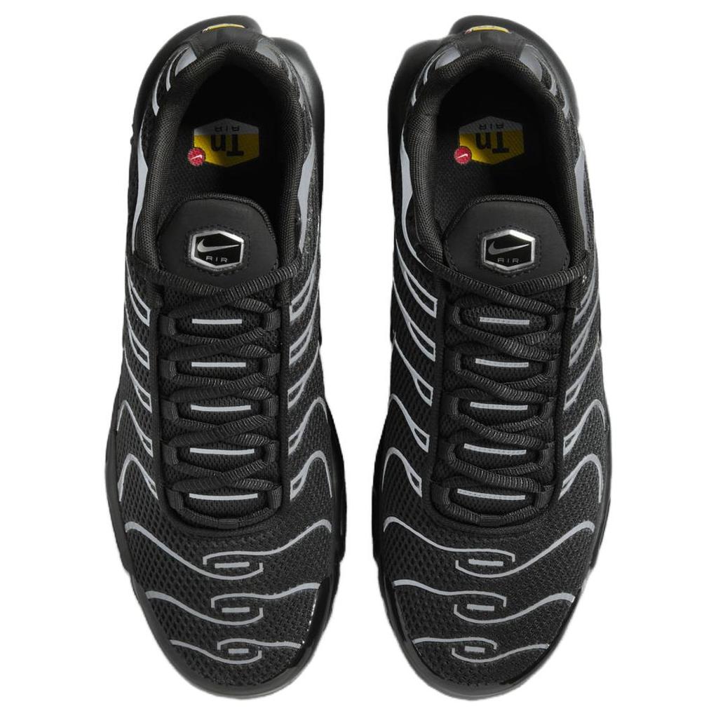 New Nike Air Max Plus Premium Black Reflective Silver HQ3029-001