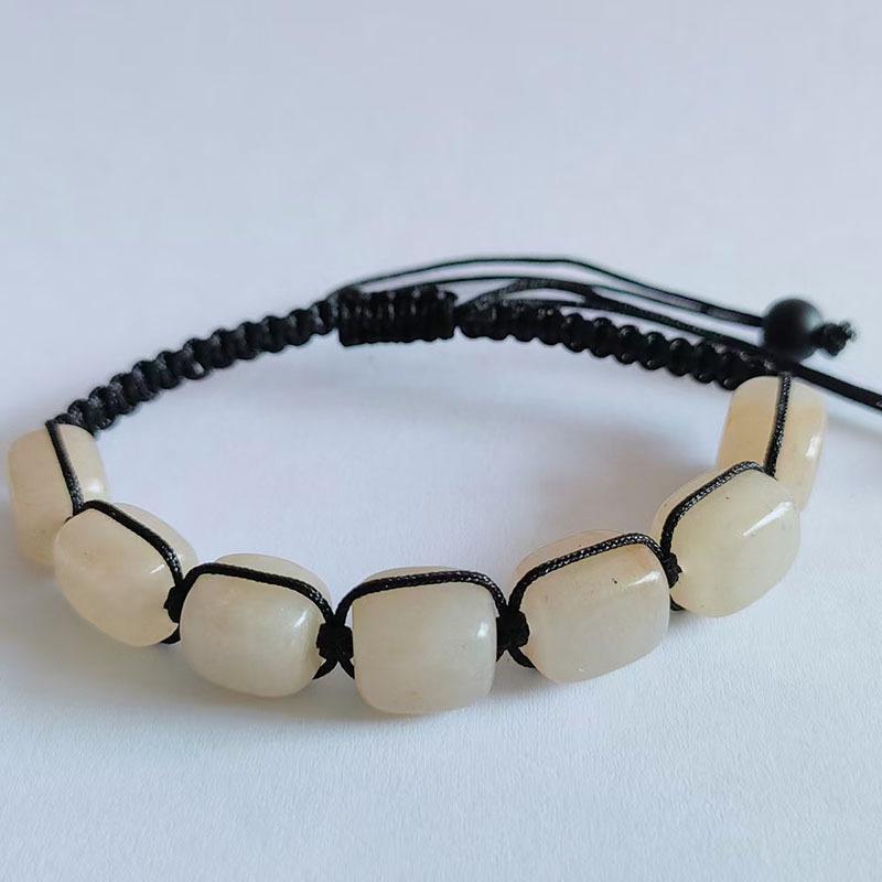 Exotic Seven-Color Crystal Woven Bracelet: Handmade Irregular Beaded Yoga Energy Bangle