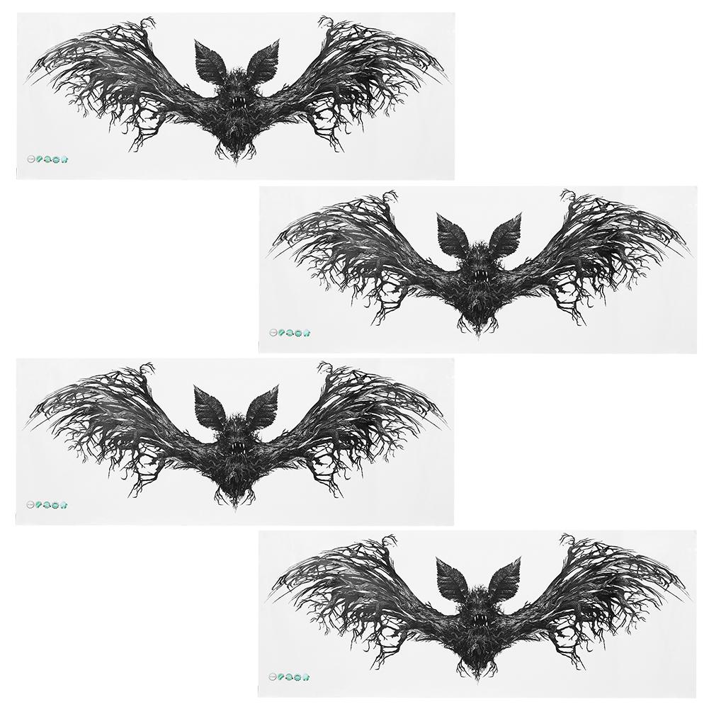 4Pcs Bats Shaped Wall Stickers Decals Halloween Party Decorations DIY Home Window Door Decor