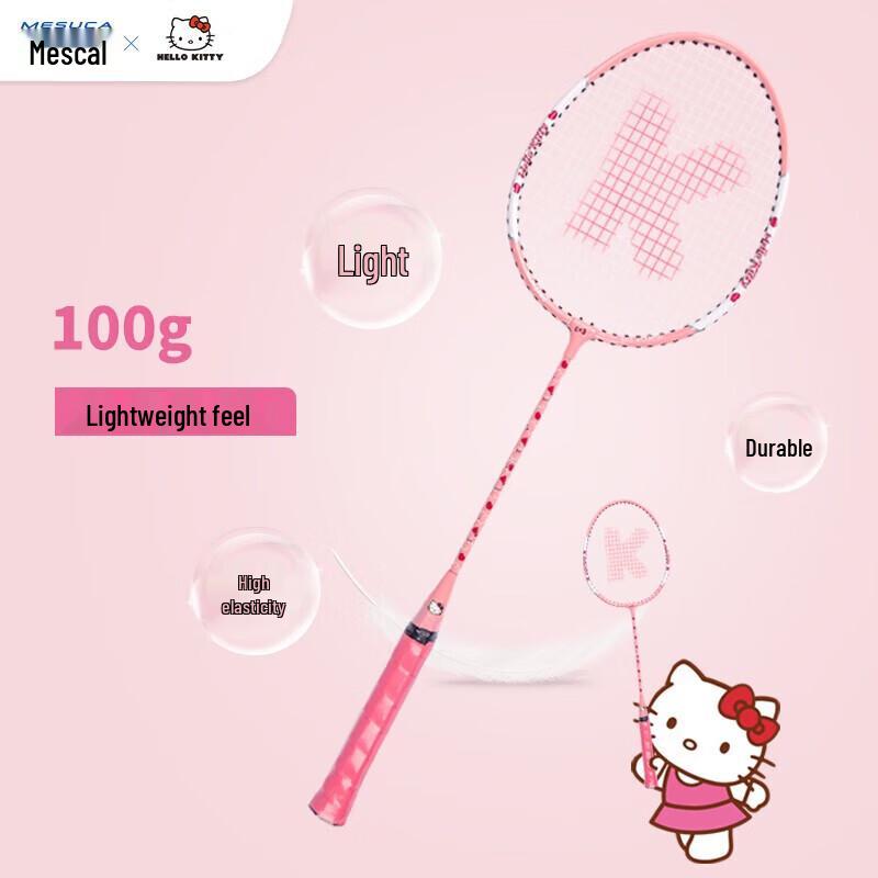 Par de Raquetas de Bádminton Hello Kitty Mesuca