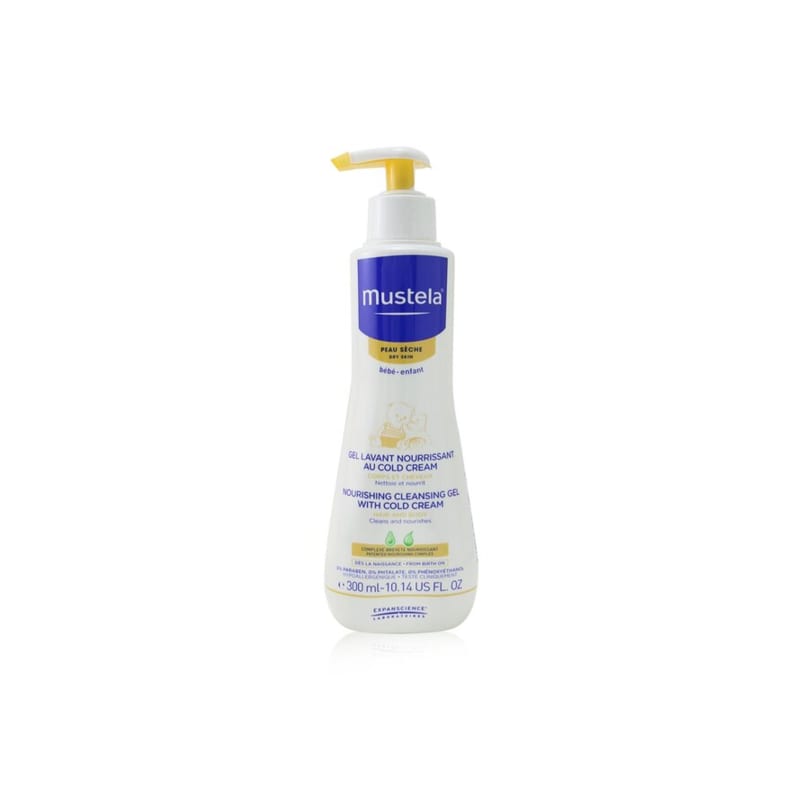 Mustela Nourishing Cleansing Gel with Cold Cream For Hair Body For Dry Skin 300ml