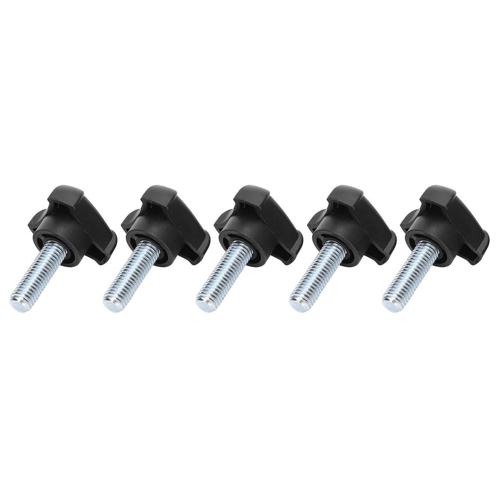 5pcs Plastic Triangular Head Handle Screw Knob Tightening Screw Set Accessory M10 30mm