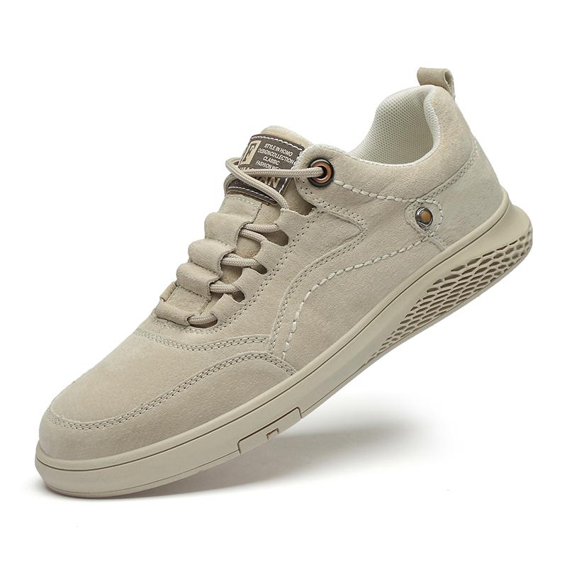 Fashion Trend Retro Fashion High-quality Men's Outdoor Ventilation Non-slip Genuine Leather Sports Shoes Men Soft Flat Bottomed Oxford