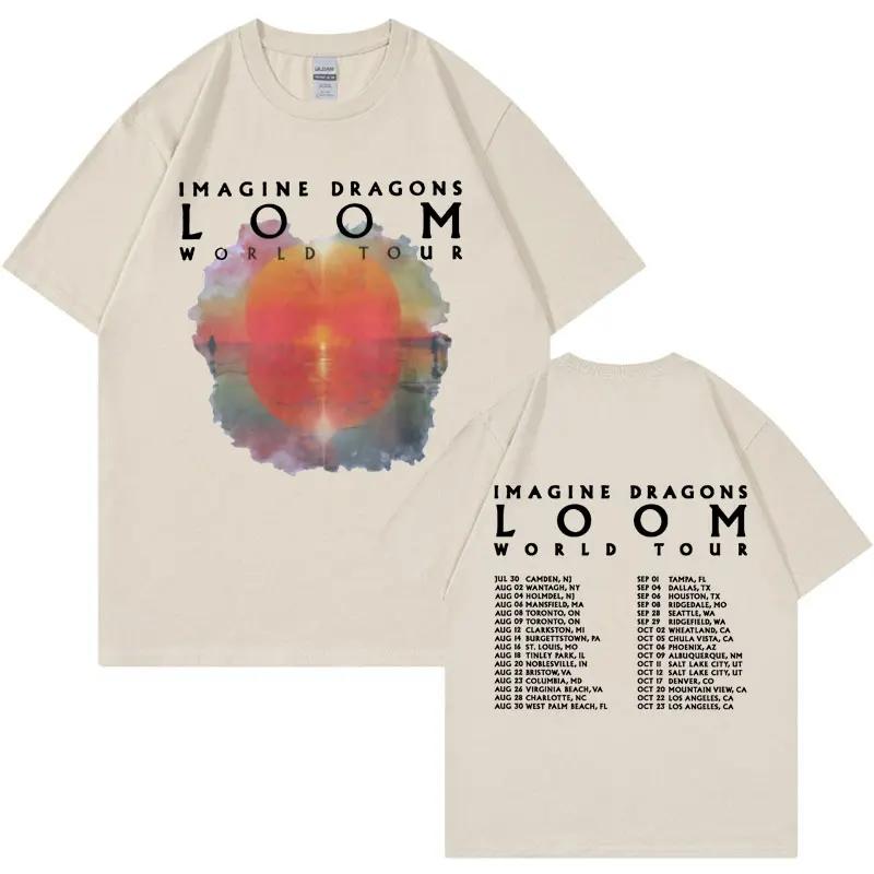 Loom 2024 Tour T Shirt Imagine Concert Dragons 2024 New Album Tshirts Men Women Fashion Vintage Short Sleeve Tshirt Streetwear