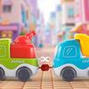 Non-Toxic Track Steam Train Children Electric Track Train Toy Children And Children Gift Steam Rail Car With Light Music Mini Engineering Car Set