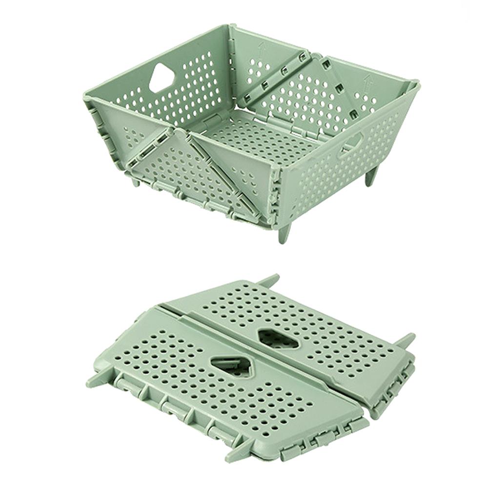 Plastic Collapsible Colander Kitchen Food Strainer for Fruit, Vegetables Foldable Drain Basket with