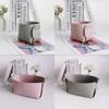 Nordic Minimalist Leather Desk Organizer With Foldable Design For Home Office And Study