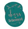 Inkdotpot Pack Of 100 Real Gold Foil Paper Tags Cheers To Retirement Favor Hang