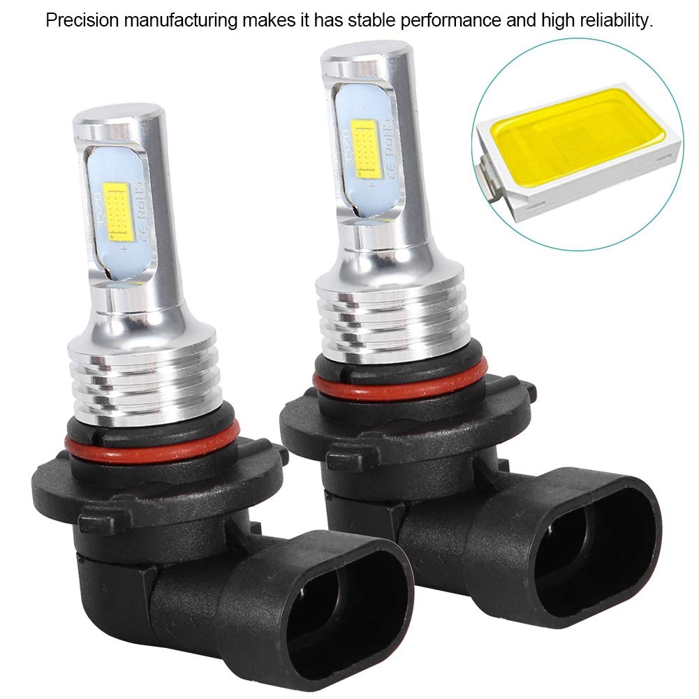 H10 9145 Fog Light 80 8000K White LED Fog Light Highlight Universal Replacement Bulbs, 2-Pack, Bulbs, 12-24V