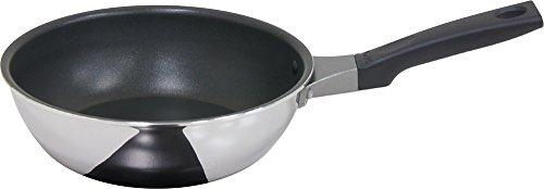 

Urushiyama Metal Industry Lumiere Deep Frying Pan, 20cm, with excellent heat conductivity and heat retention for even cooking. Suitable for gas and in