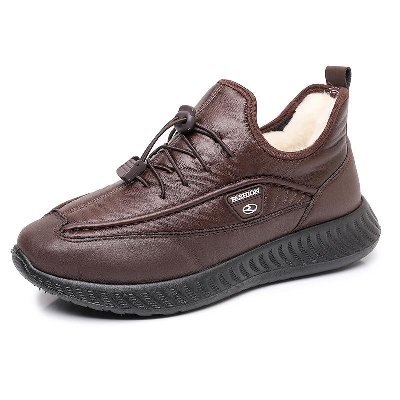 

Мужские зимние теплые сноубутсы с меховой подкладкой, теплые слипоны, короткие ботинки для мужчин, удобные уличные водонепроницаемые ботильоны, кроссовки для хайкинга, обувь для ходьбы 44