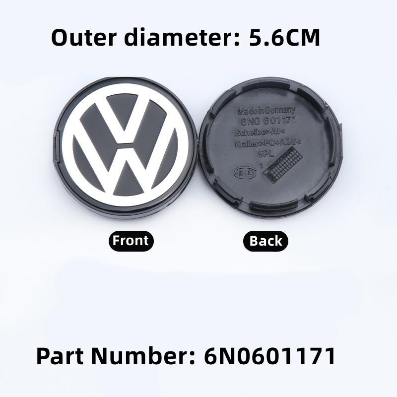 2026 Hot For VW VOLKSWAGEN 4CS 56mm 60mm 65mm 70mm 76mm Car Wheel Center Cap Hub Covers Badge For VW Volkswagen Jetta MK5 Golf P