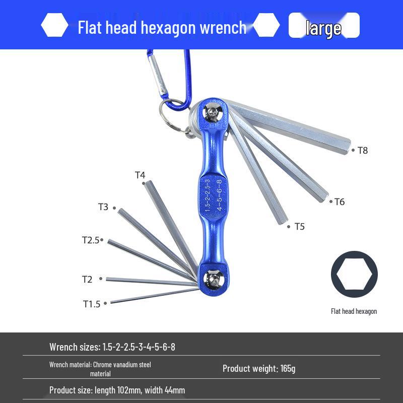 Folding Hex, Metric, and Torx Wrench & Screwdriver Set