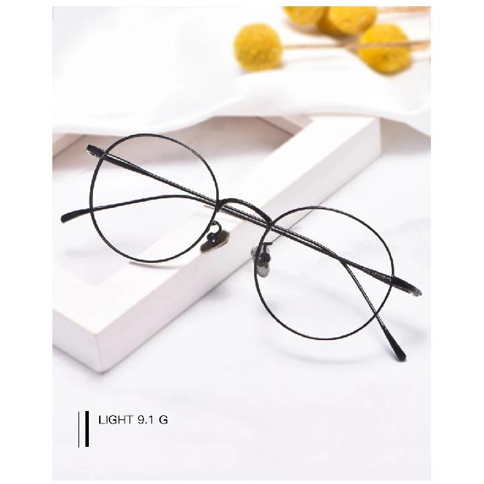 Pure Titanium Round Retro Glasses Frame Full Frame Myopia Glasses Men And Women Fashion Prescription Spectacles Frames 3216