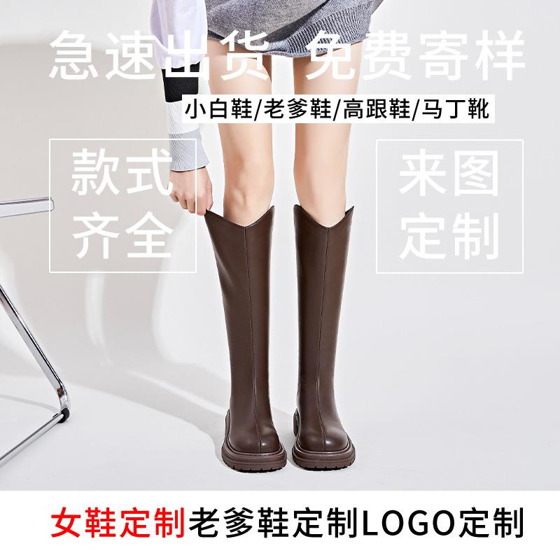 Fleece Boots Women's 2025 Winter New Warm Knight Boots Thick Heel Boots Women's Casual Women's Boots Versatile Boots