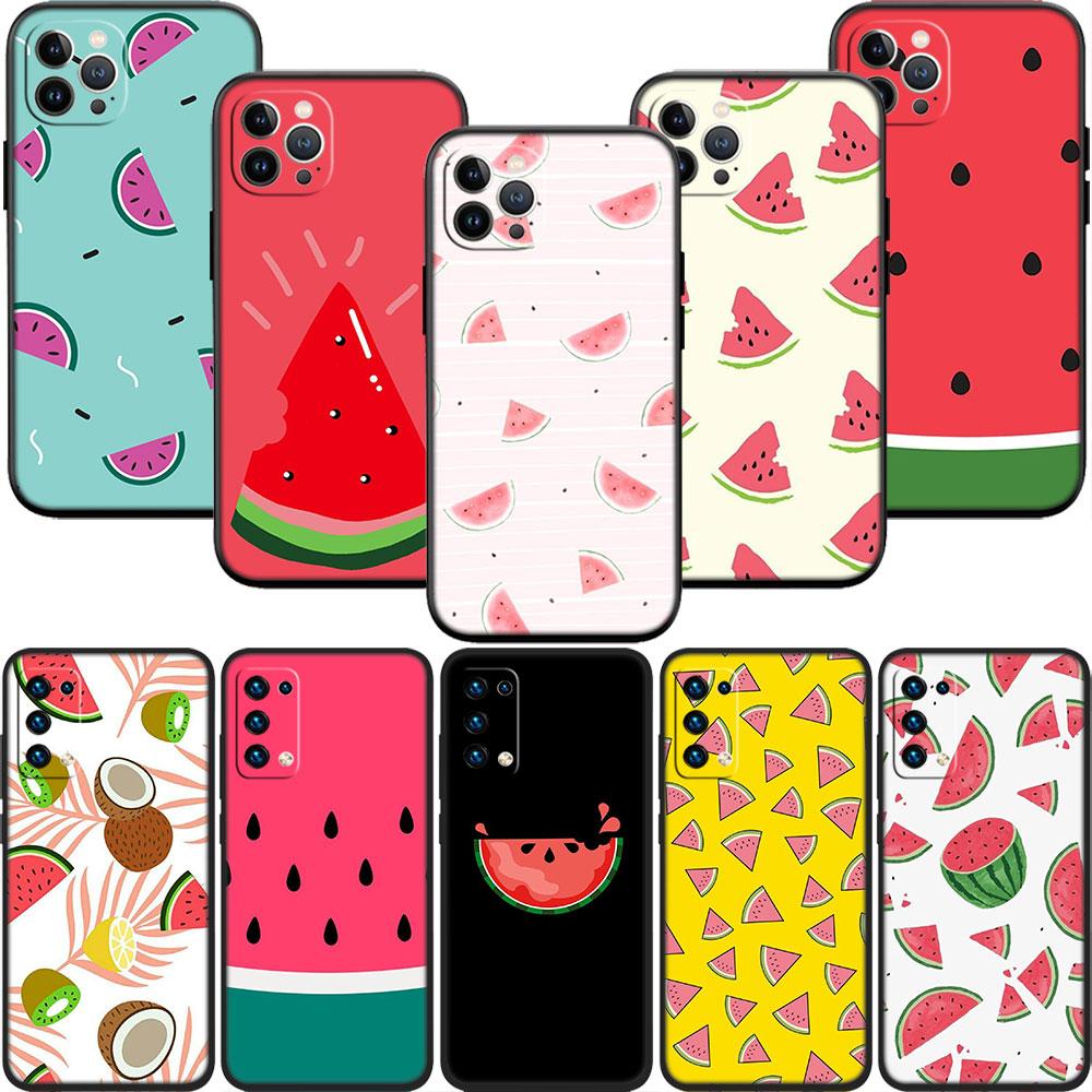 PP14 Cartoon Fruit Watermelon Case for Samsung A11 A12 A13 A15 A52S A53 A55 A56 A70 A71 A72 A73 F06 F16 F56 S10 Plus S10e
