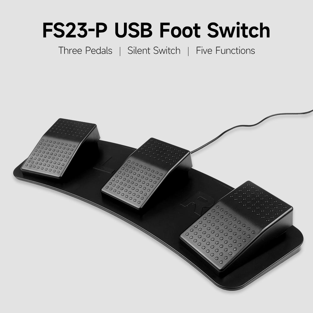 FS23 P USB Triple Foot Switch Multifunctional Customized Foot Pedal Photoelectric Switch for Image Acquisition Song
