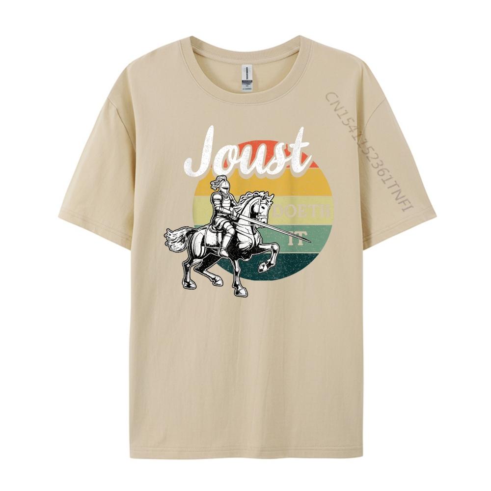 Joust Do It Cavaliere Giostra Festival Rinascimentale Medievale Uomo T-shirt Designer T-shirt Band Stile Cinese