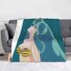 Lamu Urusei Yatsura Blanket Velvet All Season Anime 80s  Multifunction Soft Throw Blankets for Bed Couch Rug Piece