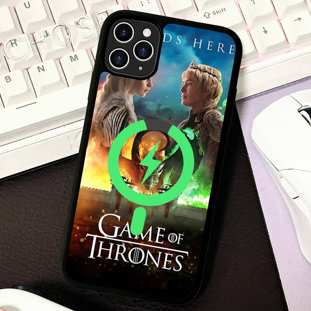 Film G-Game Of T-Thrones Phone Case For IPhone 13 14 15 11 12 16 17 Pro Max Plus For Magsafe Magnetic Shell