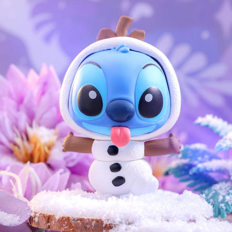 Hot Toy Disney Stitch Blind Box Cosplay Olaf Tigger Mysterious Surprise Box Figure Guess Bag Anime Model Doll Birthday Gift Toys