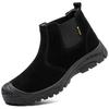 Work Boots Safety Steel Toe Shoes Men Chelsea Boots Anti-Scald Welding Shoes Anti-Smash Indestructible Boots Work Safety Shoes