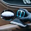 Car Detailing Brushes Soft Auto Interior Dust Remover Multifunctional Curved Design Dirt Dust Clean Brushes For Auto Furniture