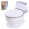 SUGGEST Kids' Western-Style Potty Seat with Sound, Choice of Colors, Includes Storage Box, Perfect for Toilet Training, Ages 1-7 (Gray)