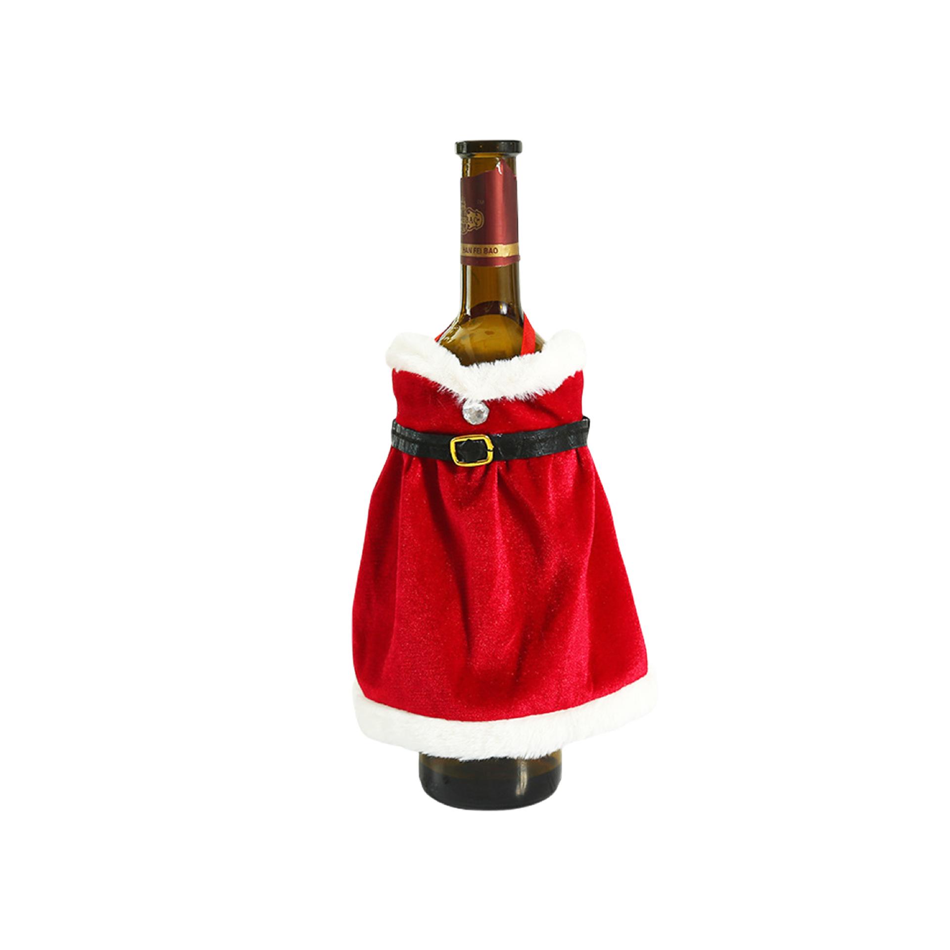 

Праздничный рождественский чехол для винной бутылки - Креативное украшение стола