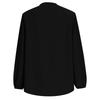 Modisches Damen Color V-Ausschnitt Langarm Plissiert Knopf Locker Lässiges Hemd Top
