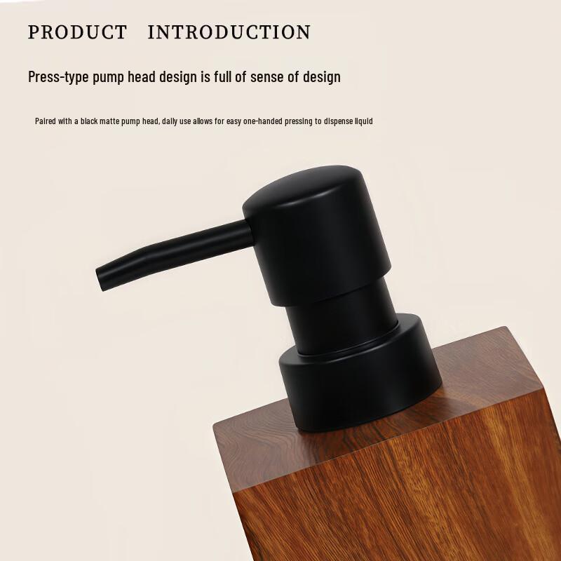 Qianziqiao Wood Grain Resin Foam Pump Dispenser Bottle