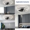 20 Inchs DC Motor Ceiling Fan With Light Living Room Luxury Style Ceiling Fan Adjustable Brightness LED Ceiling Fan Lamp